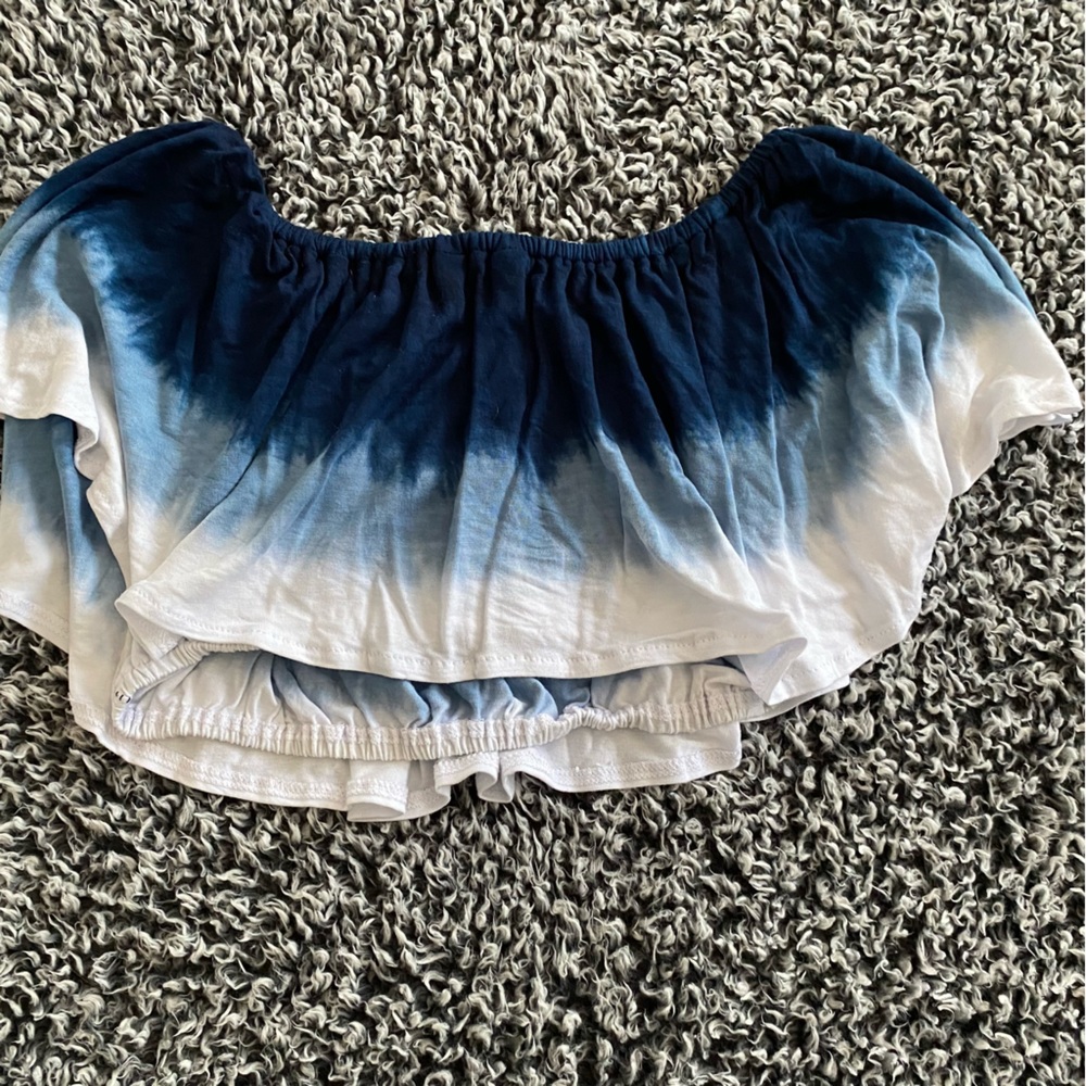 ULUWATU Ombré Blue and White Beach Crop Top